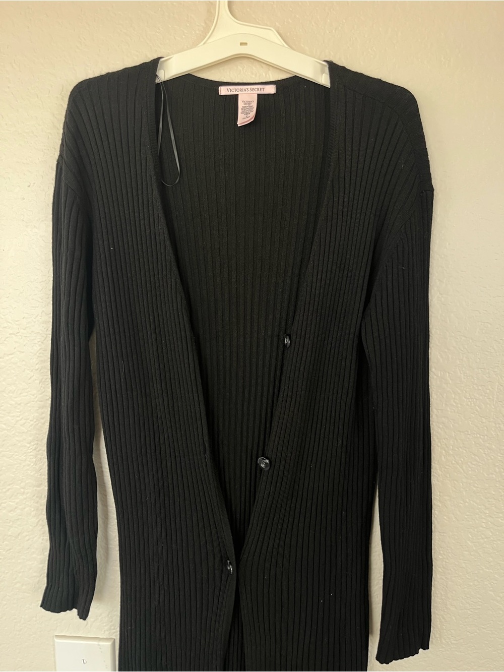 Victoria's Secret Black Ribbed Maxi Dress